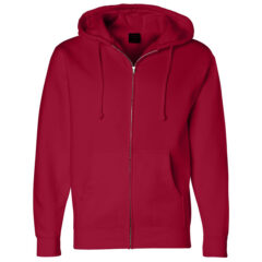 Independent Trading Co. Heavyweight Full-Zip Hooded Sweatshirt - Independent_Trading_Co_IND4000Z_Red_Front_High