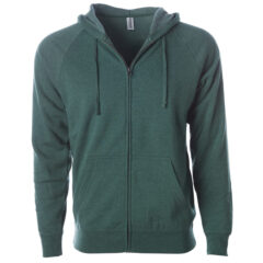 Independent Trading Co. Special Blend Raglan Full-Zip Hooded Sweatshirt - Independent_Trading_Co_PRM33SBZ_Moss_Front_High