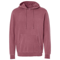 Independent Trading Co. Midweight Pigment-Dyed Hooded Sweatshirt - Independent_Trading_Co_PRM4500_Pigment_Maroon_Front_High