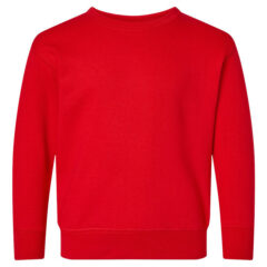 Rabbit Skins Toddler Fleece Crewneck Sweatshirt - Rabbit_Skins_3317_Red_Front_High