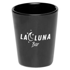 Ceramic Shot Glass – 2 oz - black