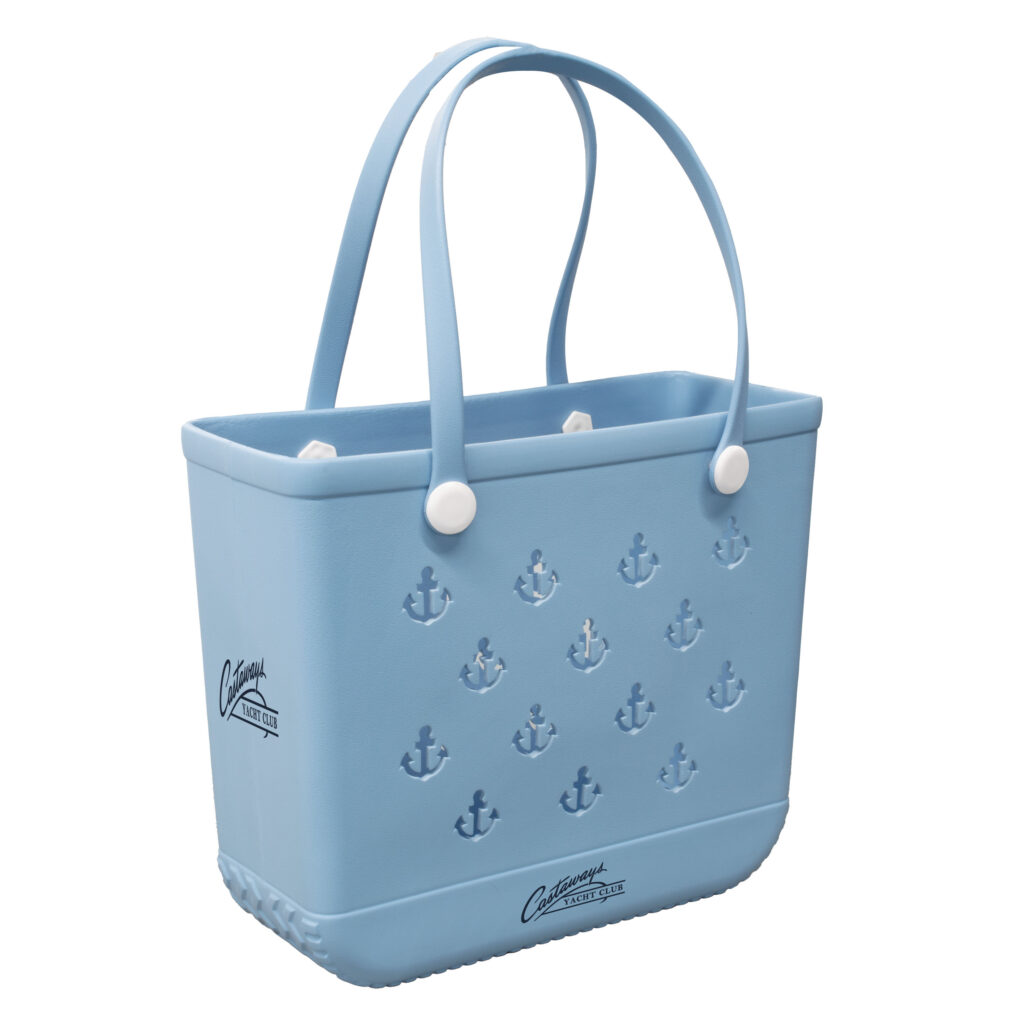 EVA Mini Beachcomber Anchor Tote Bag - BAG513-OCEAN_LIGHT-BLUE_SCREEN-PRINT